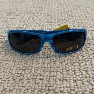 Blue shark pattern boys sunglasses